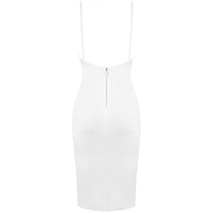 Ärmelloses Overknee-Bandagekleid mit Riemchen und Metall-Zierschnalle PF19105