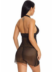 camisón casual de encaje