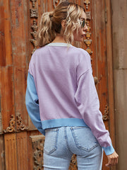 Bunter Strickjackenpullover