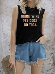 Camiseta BEBE VINO DOCTOR DE MASCOTAS HACE YOGA