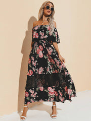 Elegantes Pendlerkleid mit hoher Taille