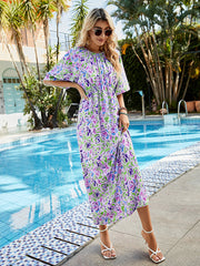 Vestido largo ajustado con temperamento