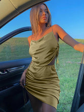 Pure color camisole skirt two-piece suit