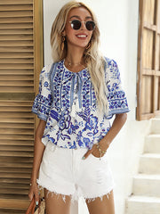 Camisa estampada de balneario