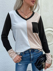 Camiseta holgada con cuello en V