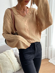 Knitted Twist Sweater