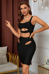 Kia Asymmetric Cut Out Sexy Bandage Dress