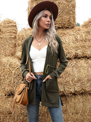 Cardigan Knit Hooded Sweater