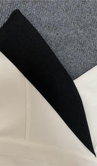 Weißes Midi-Bandagekleid