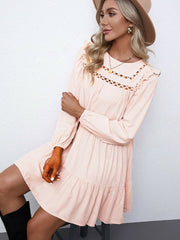 Round Neck Casual A-line Dress
