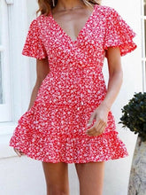 V-neck High Waist Skirt