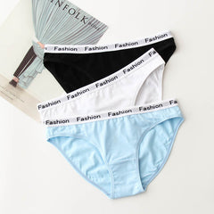 5pack Rib Letter Tape Panty Set