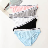 5pack Rib Letter Tape Panty Set
