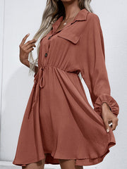 Vestido retro sencillo y holgado