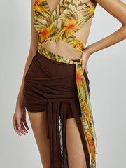 Glamouröse lange Filament-Bodycon-Röcke