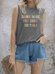 Camiseta BEBE VINO DOCTOR DE MASCOTAS HACE YOGA