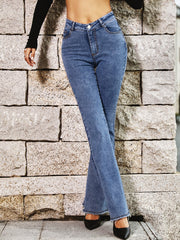 Cropped Denim Trousers