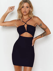 Damenkleid mit schmalen Trägern