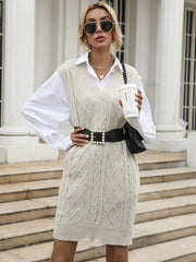 V-neck Undershirt Knitted Sweater