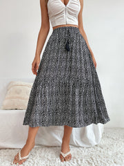 Schmaler Rock mit Blumenmuster und hoher Taille