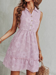 Jacquard Solid Color Dress