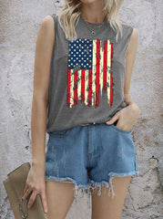 Camiseta sin mangas del Día de la Independencia de Estados Unidos