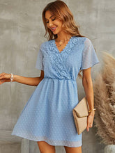 Falda midi de encaje con lunares