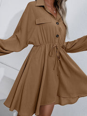 Vestido retro sencillo y holgado