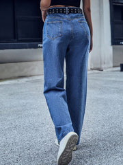 Drape Mopping Wide-leg Pants