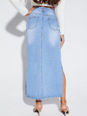 Jeansrock in A-Linie