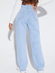 Skinny Flared Denim Trousers