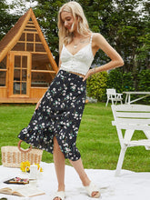 Falda de cola de pez negra