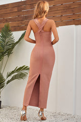 Jordie Crisscross Maxi-Verbandskleid