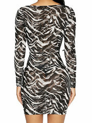 hollow out Hip Wrap Dress