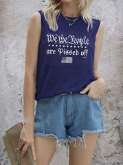 Camiseta sin mangas con la bandera de Estados Unidos "We The People"