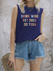 Camiseta BEBE VINO DOCTOR DE MASCOTAS HACE YOGA