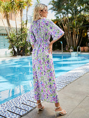 Vestido largo ajustado con temperamento
