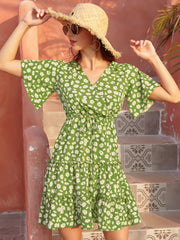 Summer Chrysanthemum casual French dress