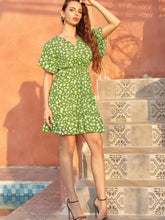 Summer Chrysanthemum casual French dress