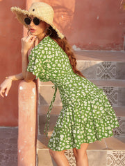 Summer Chrysanthemum casual French dress