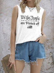 Camiseta sin mangas con la bandera de Estados Unidos "We The People"