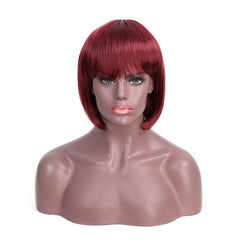 Short hair Air bangs bobo head wig