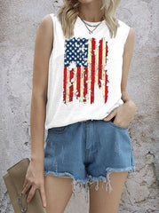 Camiseta sin mangas del Día de la Independencia de Estados Unidos