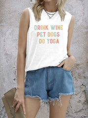 Camiseta BEBE VINO DOCTOR DE MASCOTAS HACE YOGA