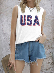 Camiseta sin mangas de EE. UU.