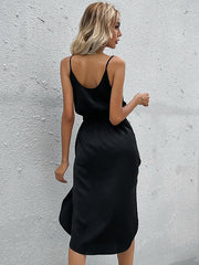 Slim suspender dress