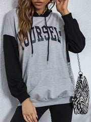 Sudadera con estampado de letras