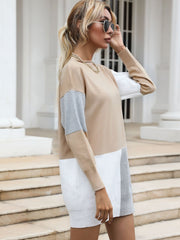 Round Neck Knit Bottoming Sweater Dresses