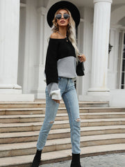 Rundhalspullover Strickpullover