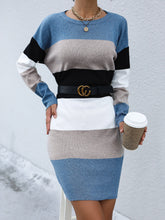 Blue Pullover wool dress
